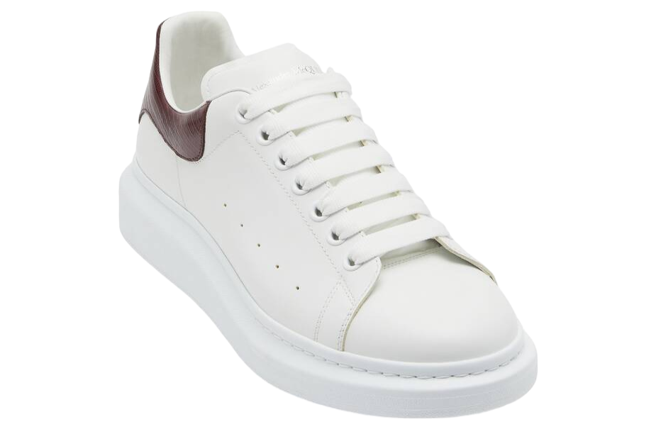 Alexander Mcqueen Oversized White / Burgundy