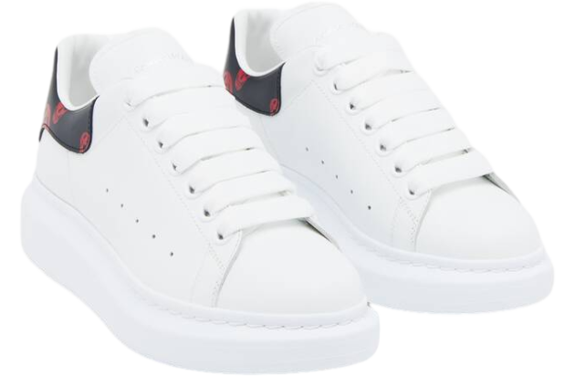 Alexander Mcqueen Oversized White / Red Skull