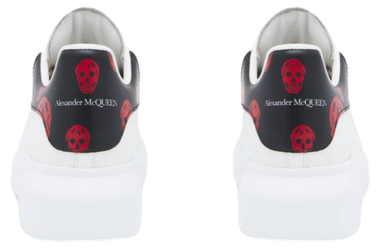 Alexander Mcqueen Oversized White / Red Skull