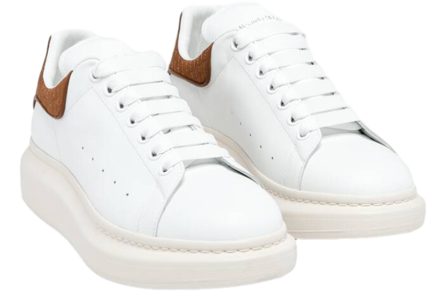 Alexander Mcqueen Oversized White / Tan