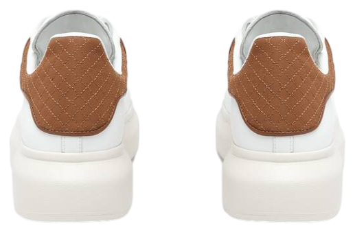 Alexander Mcqueen Oversized White / Tan