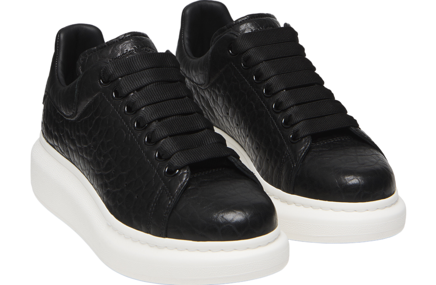 Alexander Mcqueen Oversized WMNS Black / White (grainy leather)