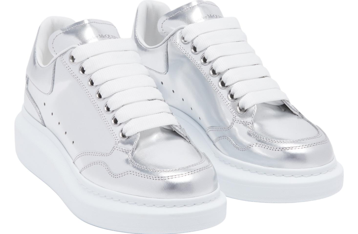 Alexander Mcqueen Oversized WMNS Silver / White