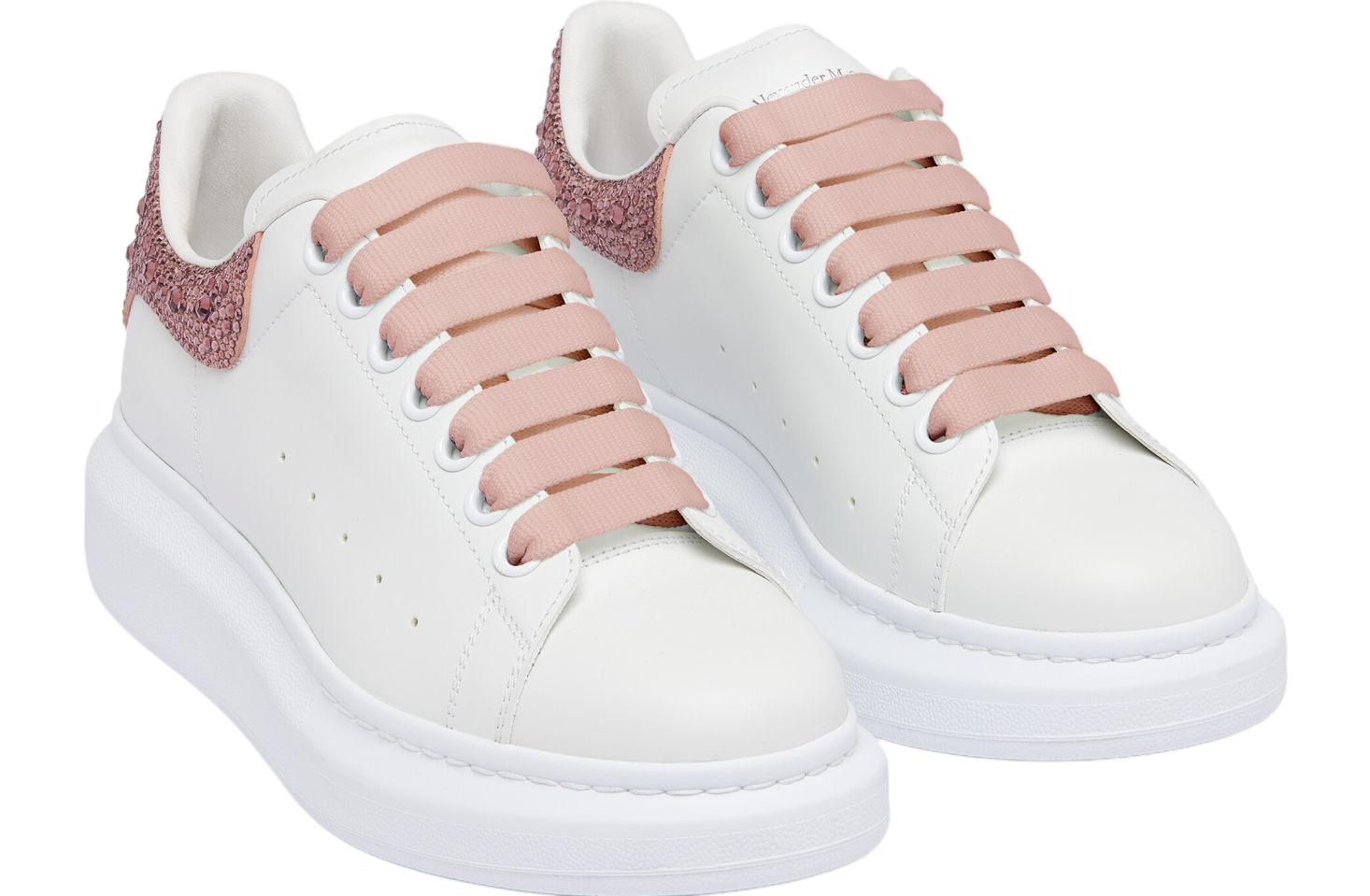 Alexander Mcqueen Oversized WMNS White / Cherry Blossom Pink