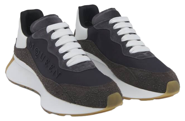 Alexander Mcqueen Sprint Runner Dark Grey / White