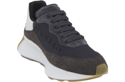 Alexander Mcqueen Sprint Runner Dark Grey / White