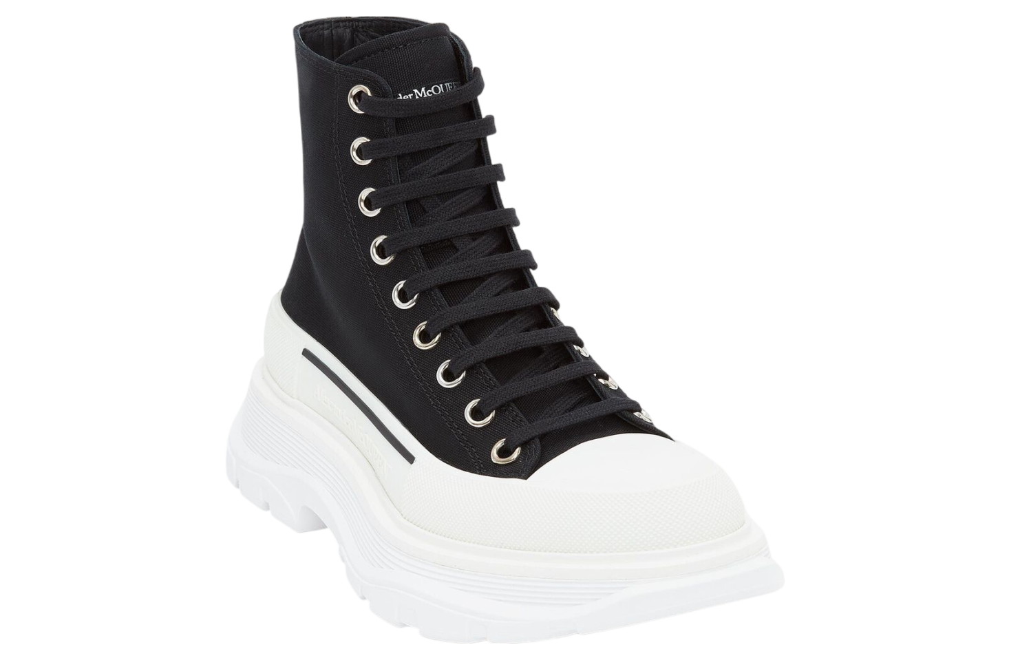 Alexander Mcqueen Tread Slick WMNS Black / White / (06/25)