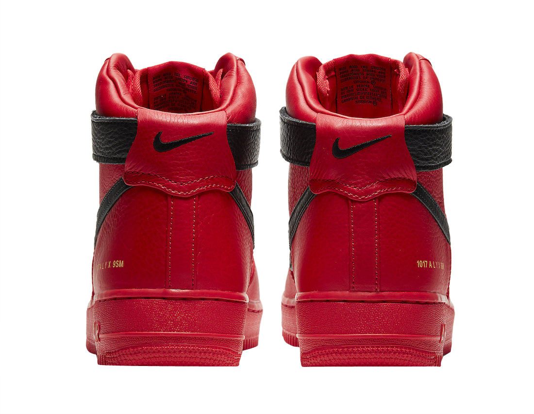 Air Force 1 High 'University Red Black