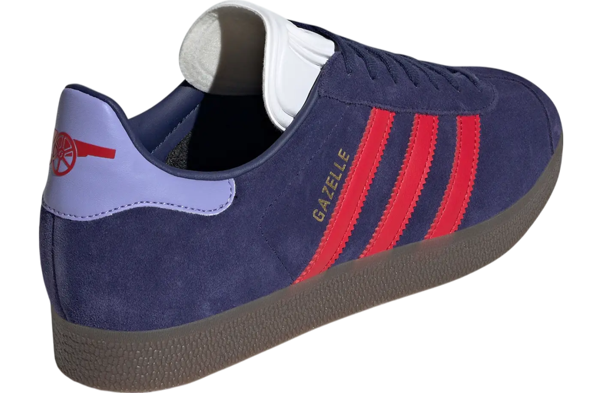 Arsenal x Adidas Gazelle Night Sky / Better Scarlet