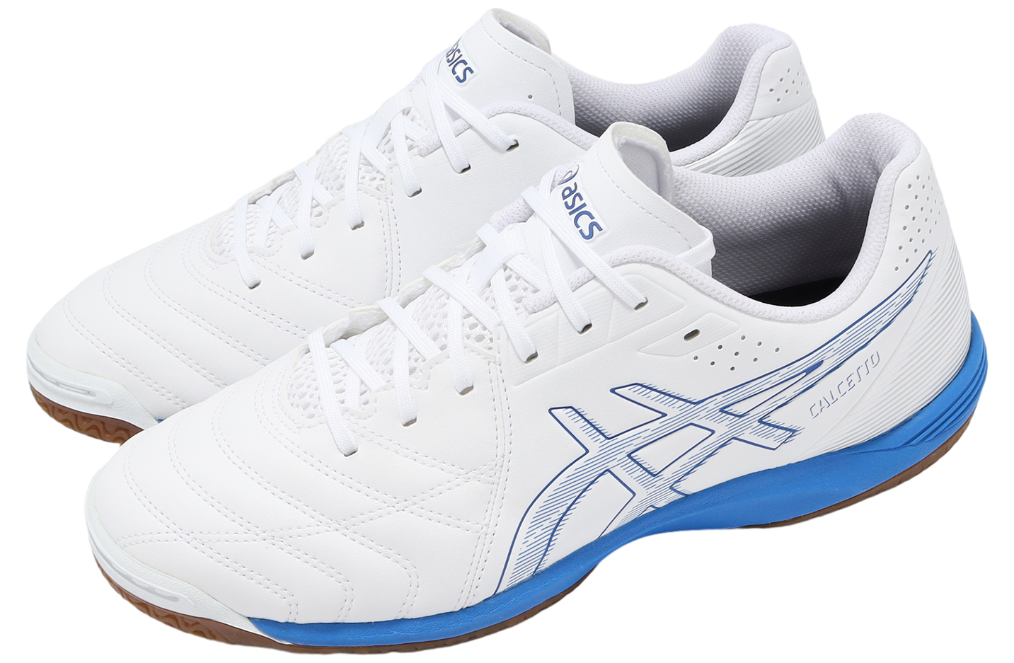 Asics Calcetto WD 9 2E Wide White / Electric Blue