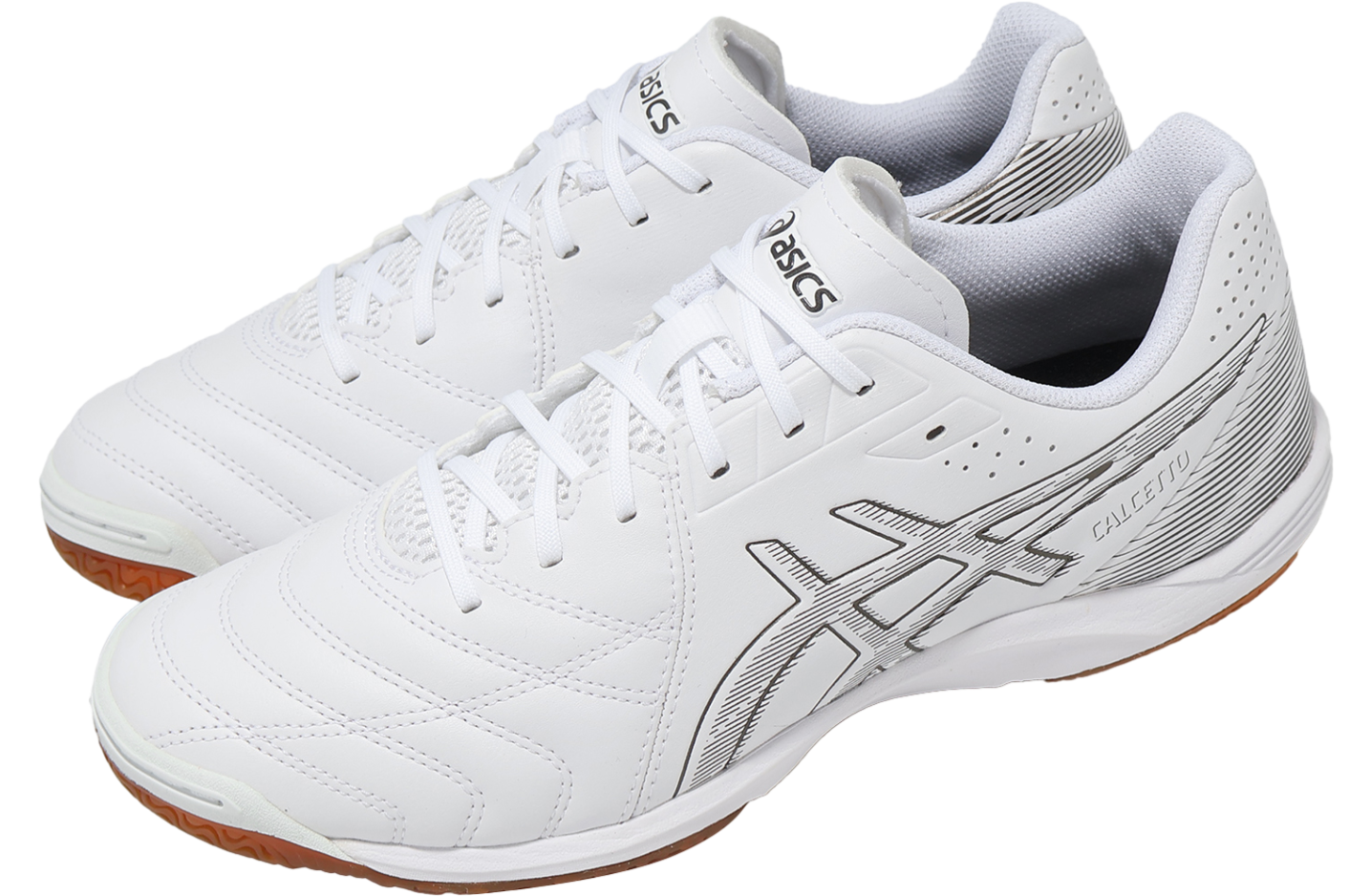 Asics Calcetto WD 9 2E Wide White / Gunmetal