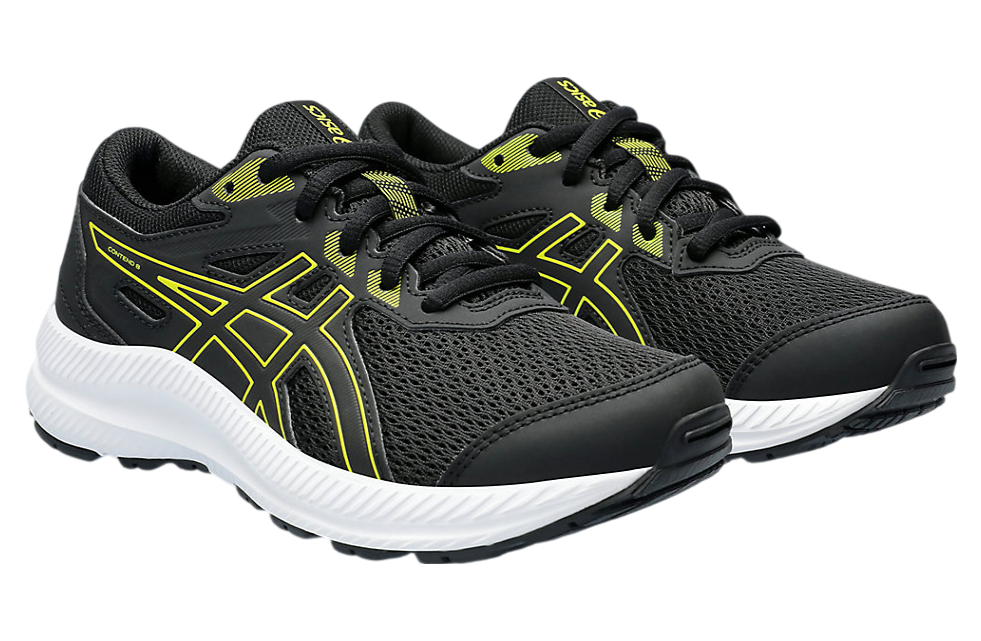 Asics Contend 8 GS Black / Bright Yellow