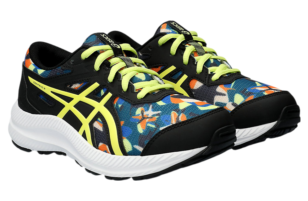 Asics Contend 8 GS Black / Glow Yellow