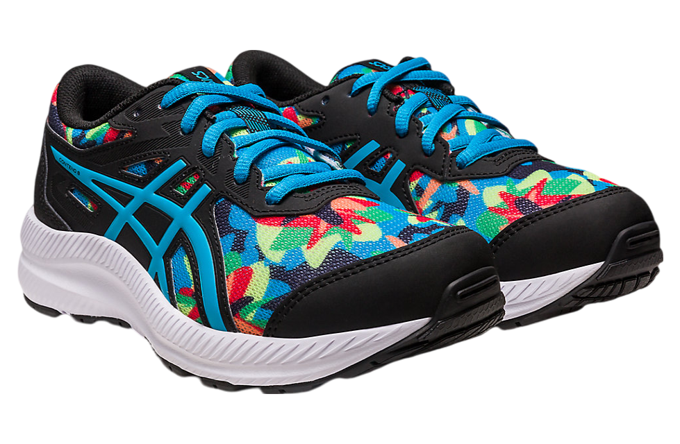 Asics Contend 8 GS Black / Island Blue