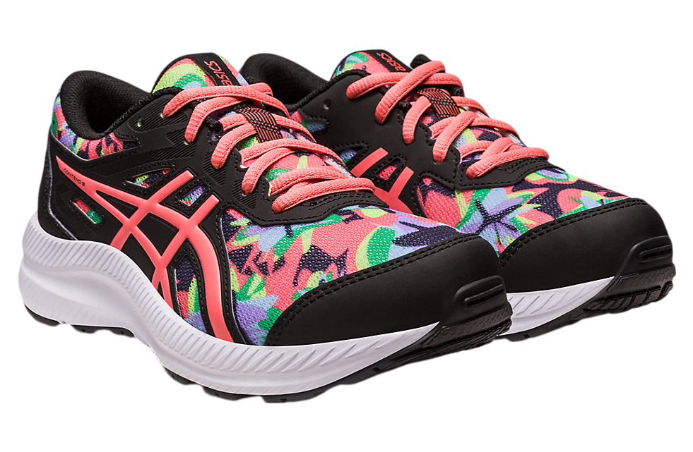 Asics Contend 8 GS Black / Papaya