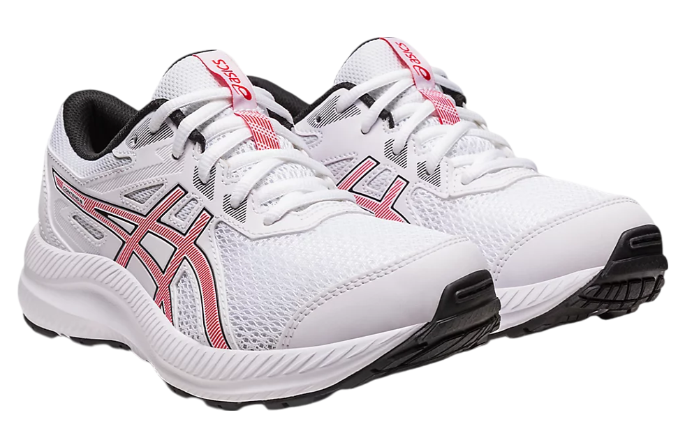 Asics Contend 8 GS White / Electric Red