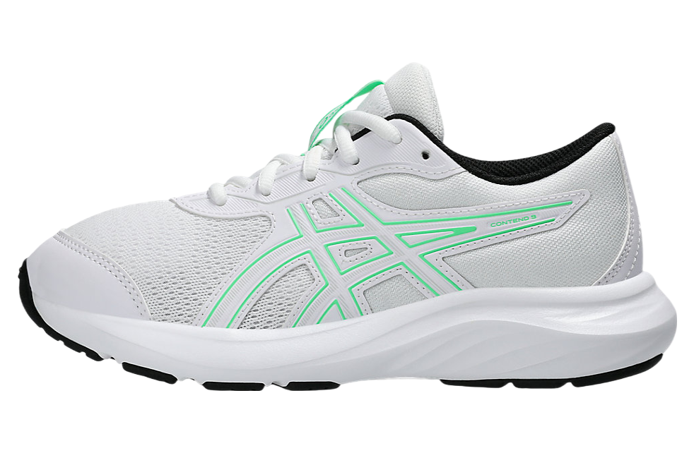 Asics Contend 9 GS White / New Leaf