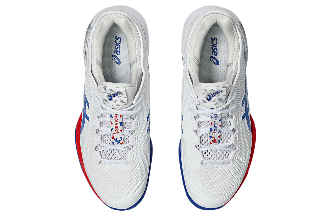 Asics Court FF 3 Novak Clay Paris White / Asics Blue