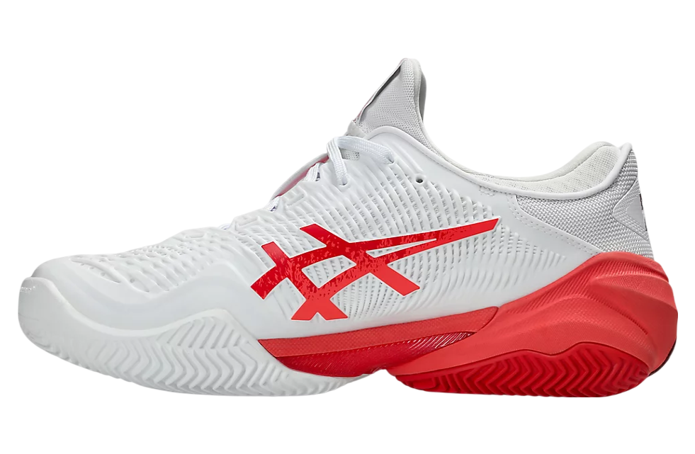 Asics Court FF 3 Novak Clay White / Electric Red - Apr 2025