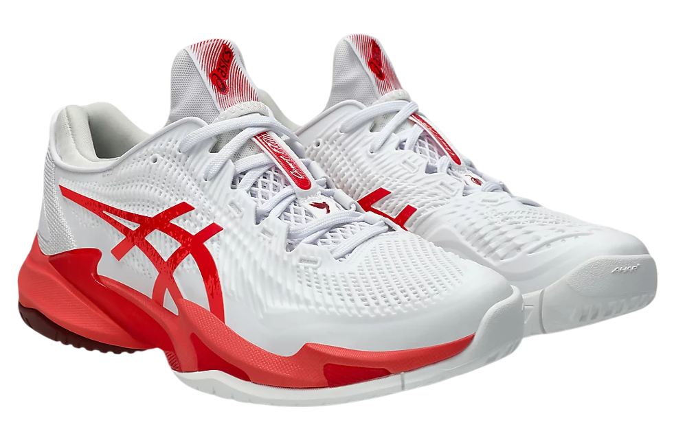Asics Court FF 3 Novak White / Electric Red - Apr 2025