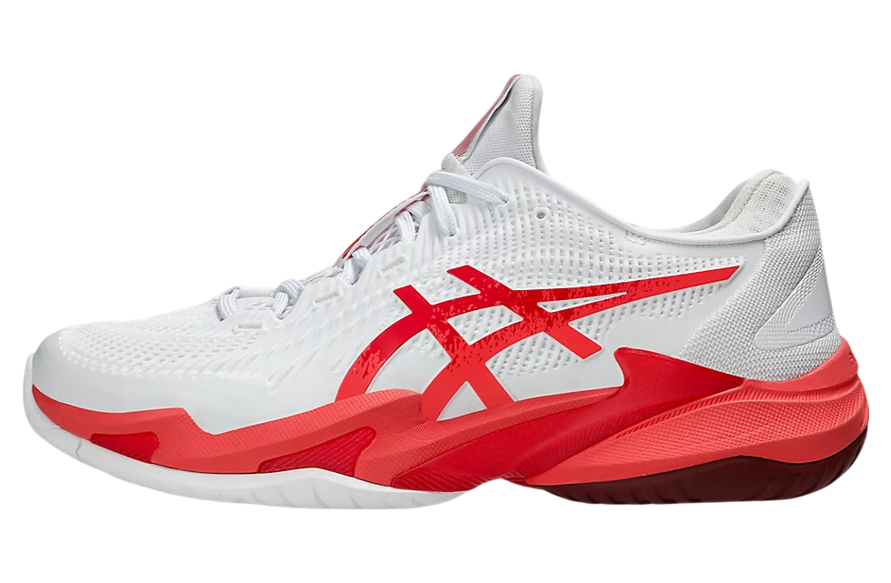 Asics Court FF 3 Novak White / Electric Red