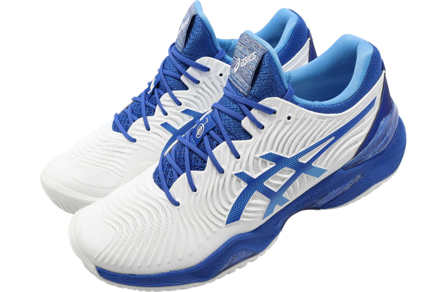 Asics Court FF Novak White / Tuna Blue