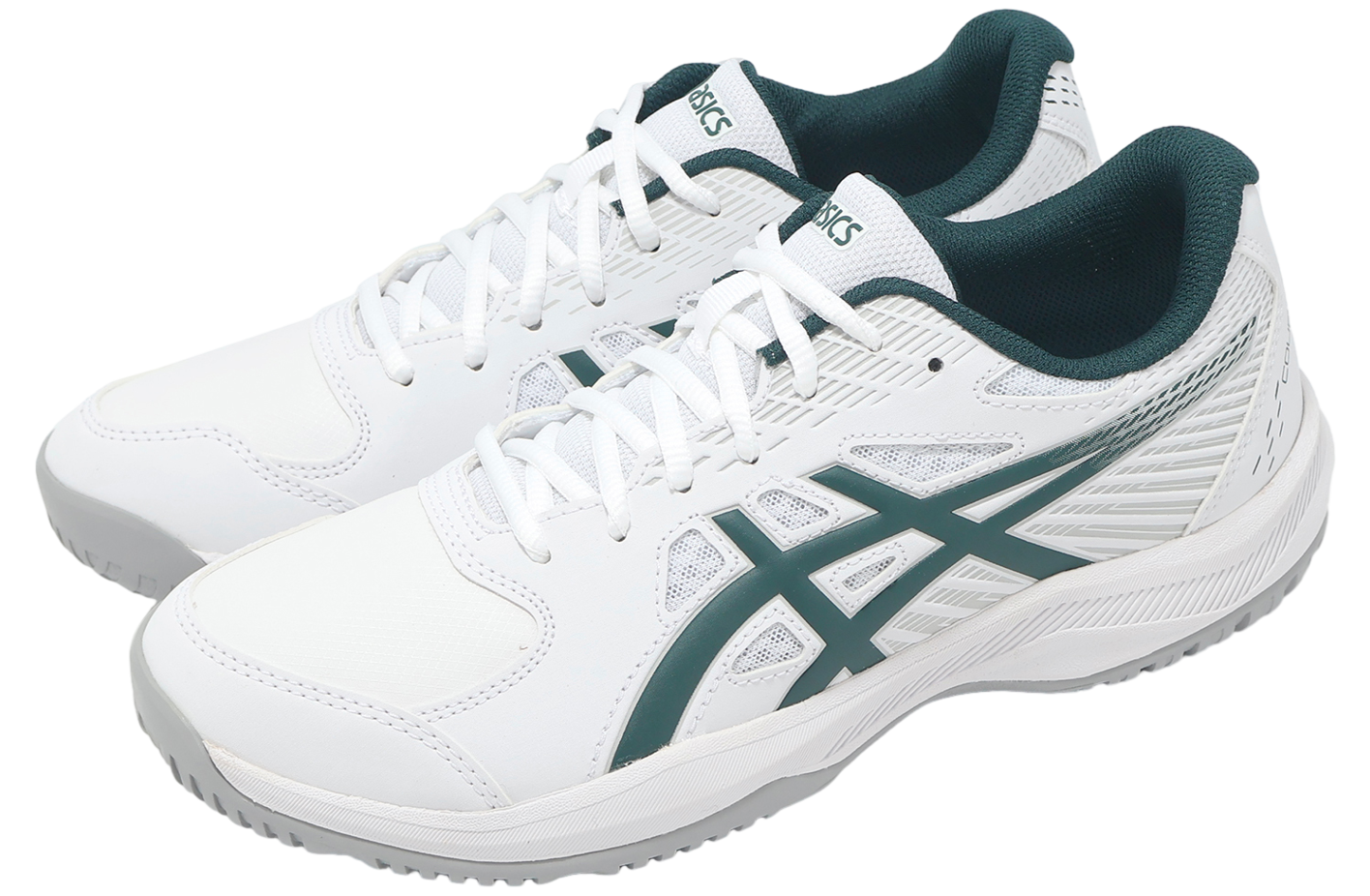 Asics Court Slide 4 White / Saxon Green - Feb 2025