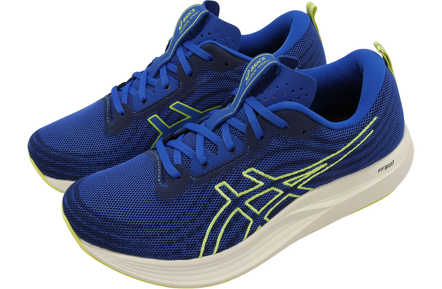 Asics EvoRide Speed 2E Wide Illusion Blue / Glow Yellow