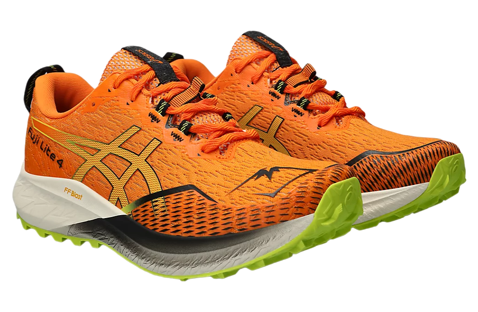 Asics Fuji Lite 4 Bright Orange / Neon Lime