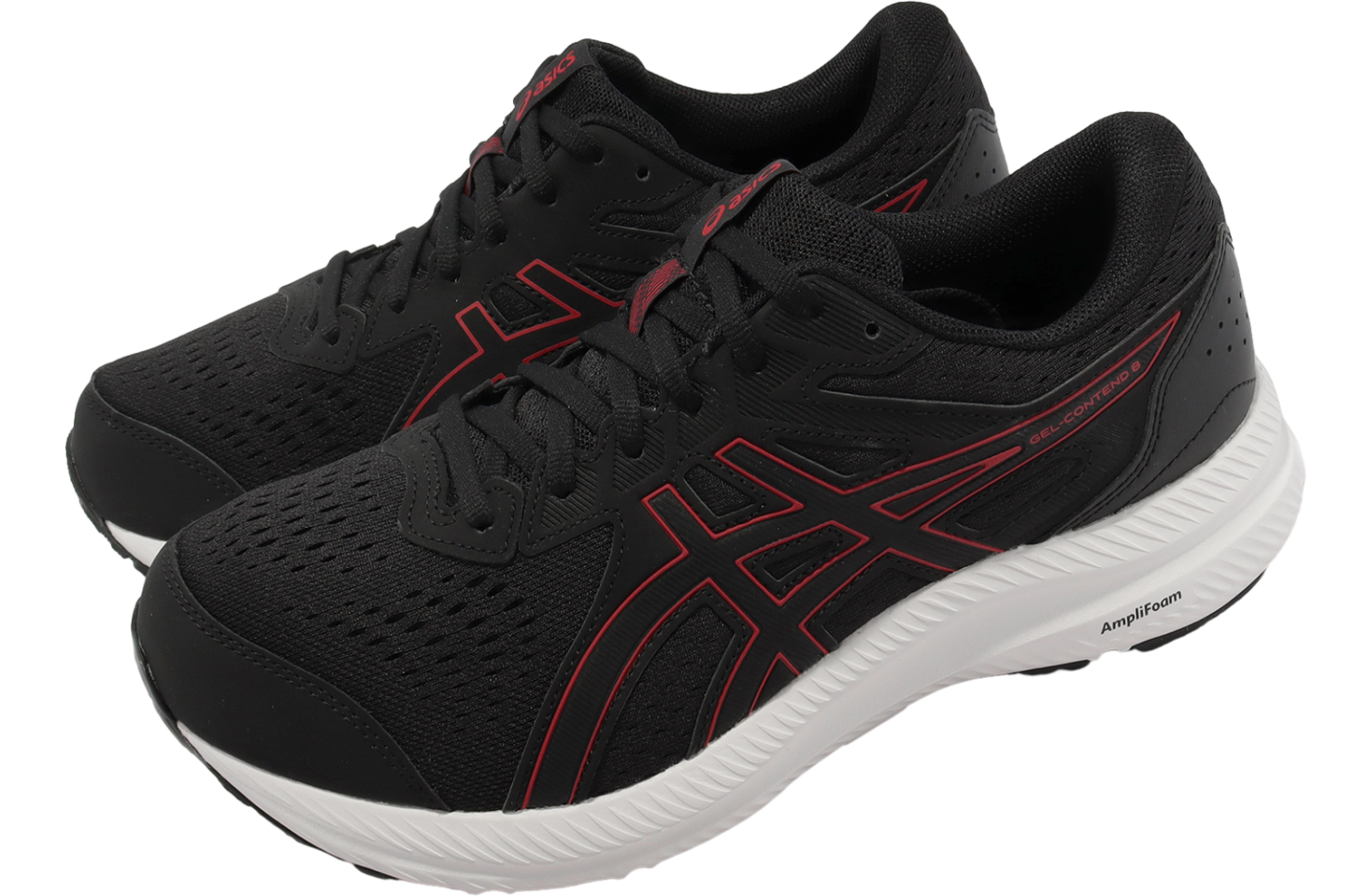 Asics GEL-Contend 8 4E Extra Wide Black / Electric Red