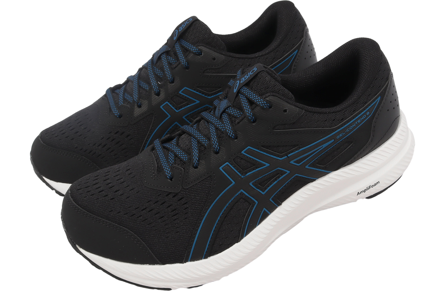 Asics Gel-Contend 8 4E Extra Wide Black / Reborn Blue
