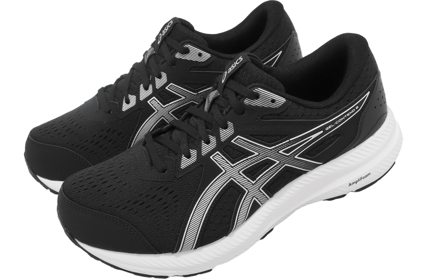 Asics Gel-Contend 8 4E Extra Wide Black / Silver