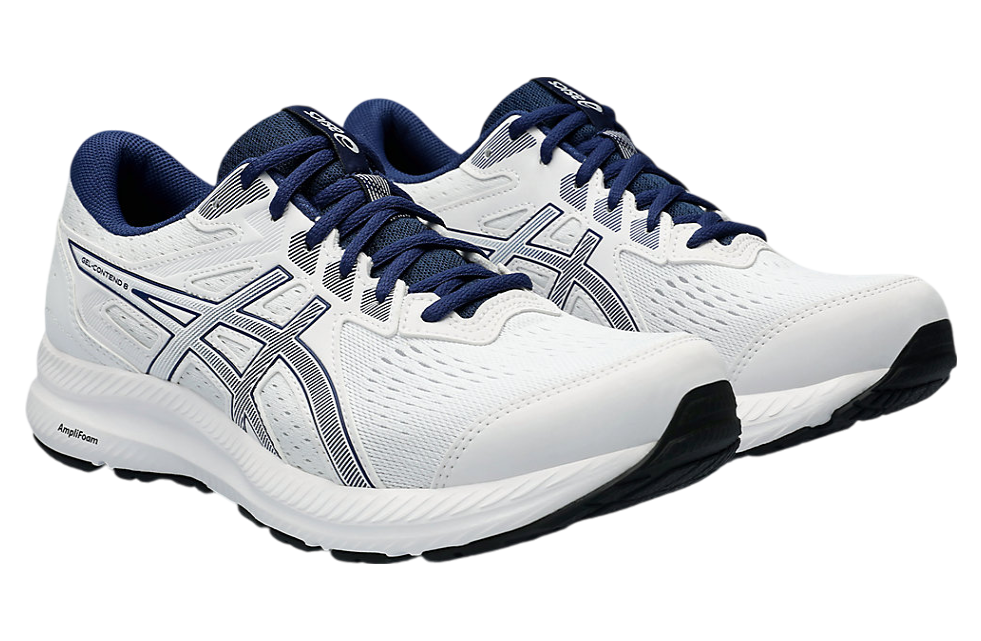 Asics Gel-Contend 8 White / Blue Expanse