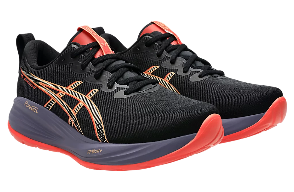 Asics Gel-Cumulus 27 Black / Coral Reef