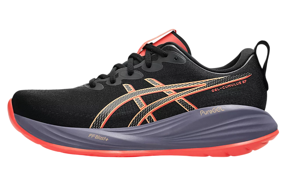 Asics Gel-Cumulus 27 Black / Coral Reef