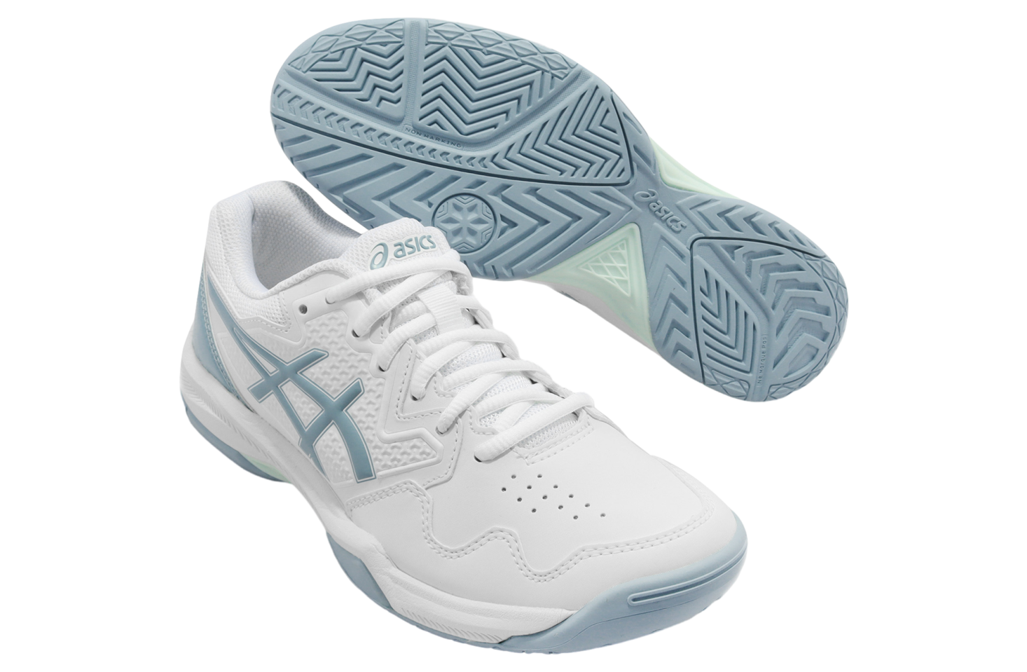 ASICS GEL-DEDICATE 7 ホワイト/ブルー Asics GEL-Dedicate 7 WMNS White / Smoke Blue - Sep 2022