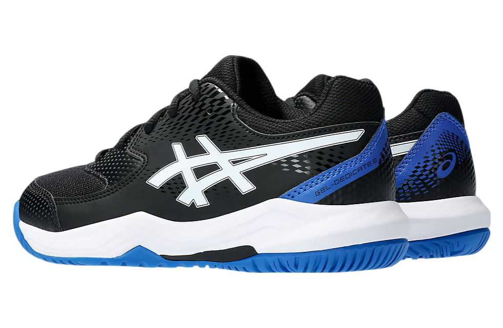 Asics Gel-Dedicate 8 GS Black / Tuna Blue