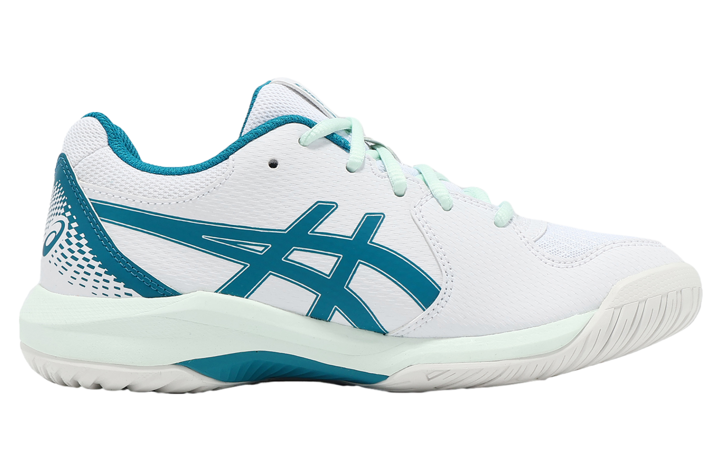 Asics GEL-Dedicate 8 GS White / Teal Blue