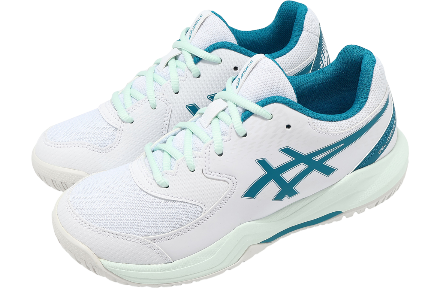 Asics GEL-Dedicate 8 GS White / Teal Blue