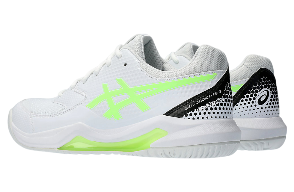 Asics Gel-Dedicate 8 Pickleball White / Lime Burst