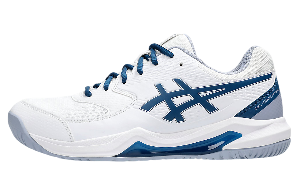 Asics Gel-Dedicate 8 Wide White / Mako Blue