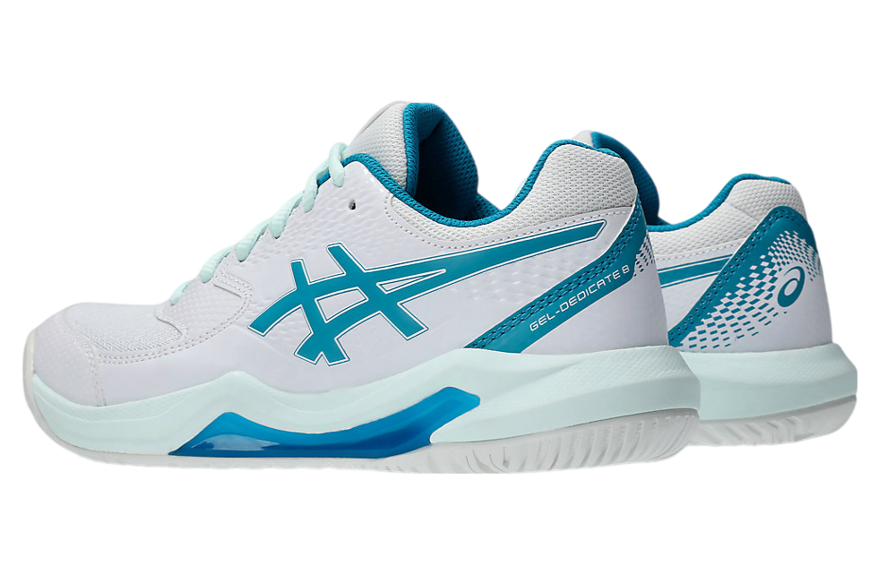 Asics Gel-Dedicate 8 Wide WMNS White / Teal Blue