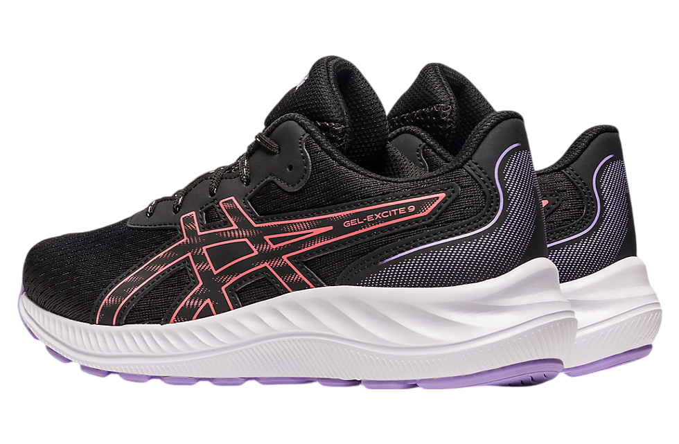 Asics Gel-Excite 9 GS Black / Papaya