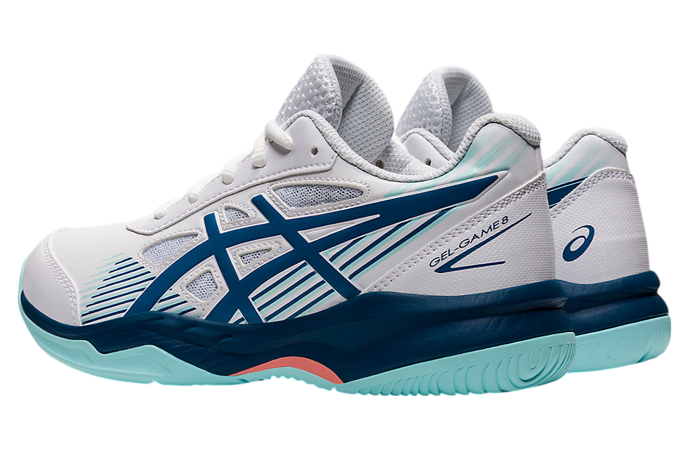 Asics Gel-Game 8 GS White / Light Indigo