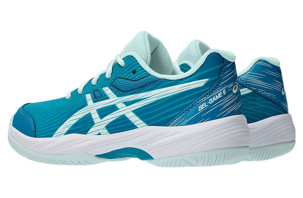 Asics Gel-Game 9 GS Teal Blue / White