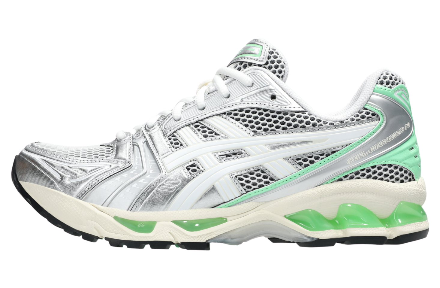 アシックス Asics Gel-Kayano 14 Silver / Lime - Apr 2025 - 1203A740-102