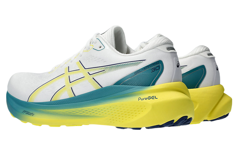 Asics Gel-Kayano 30 White / Bright Yellow