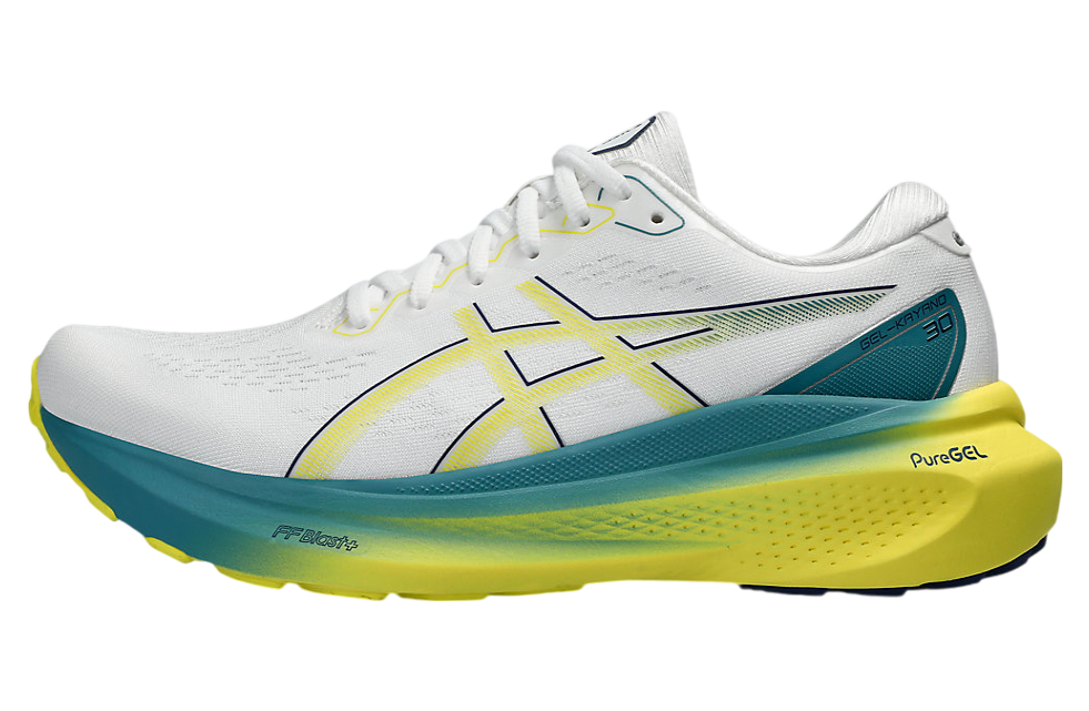 Asics Gel-Kayano 30 White / Bright Yellow