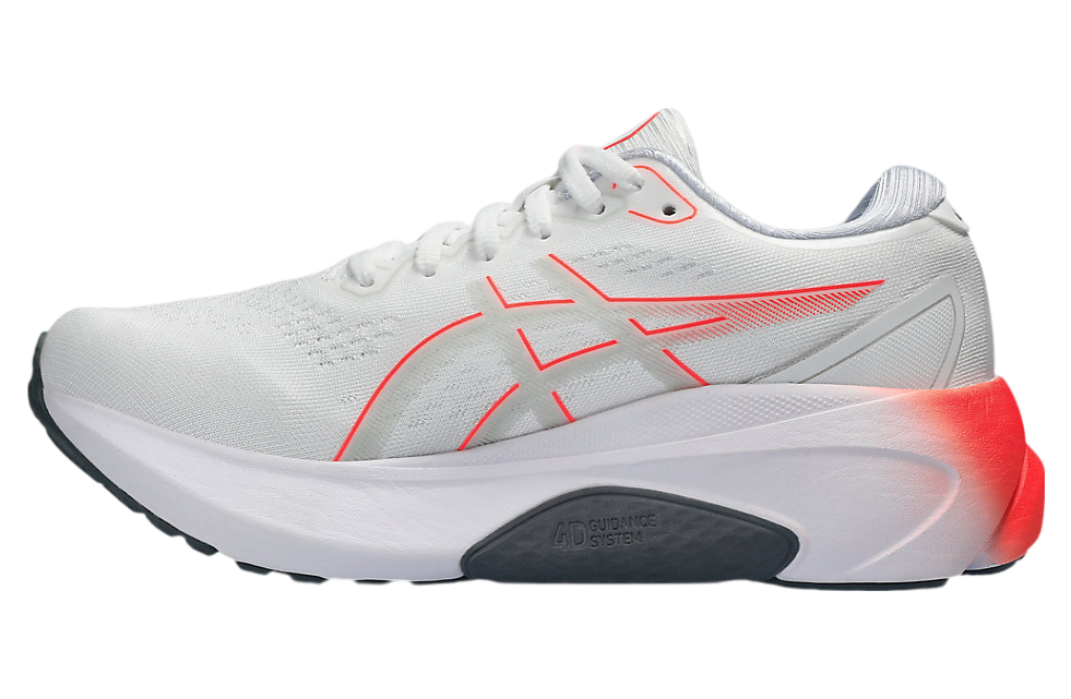 Asics Gel-Kayano 30 White / Sunrise Red