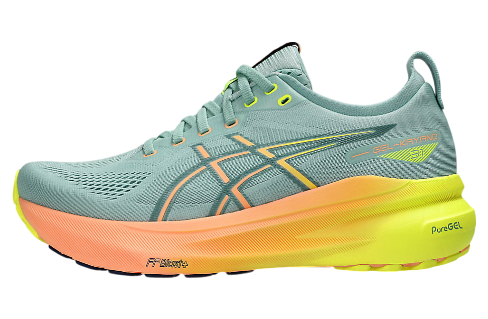 Asics Gel-Kayano 31 Paris Light Celadon / Safety Yellow